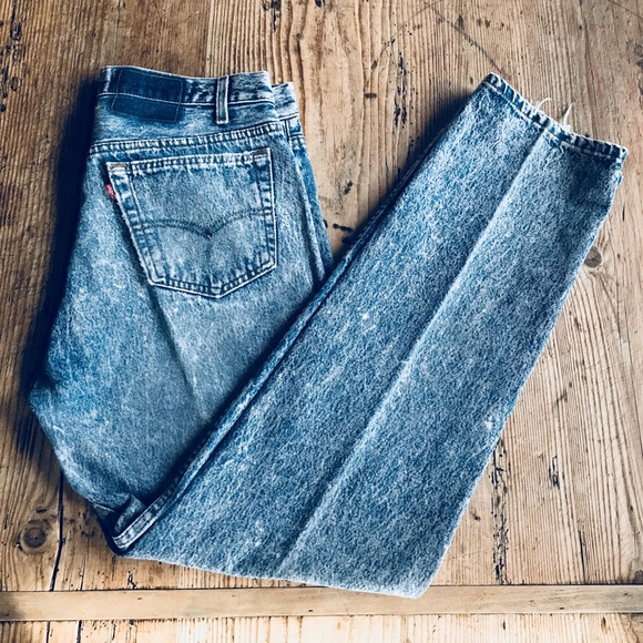 stone washed levi's 501